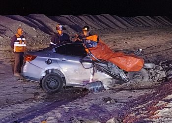 5 muertos  en choque de automóvil y bus de transporte de trabajadores en la salida norte de Mejillones