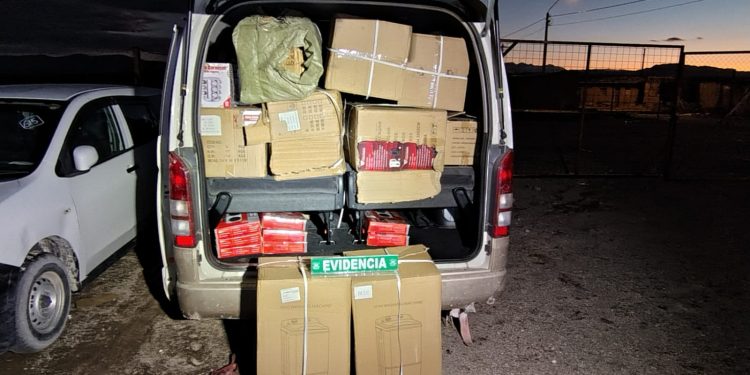 En sector fronterizo de Colchane Carabineros incautó especies de contrabando