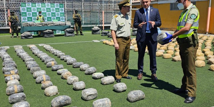 Primera gran incautación de drogas de 2026: Banda cae con 938 kilos de marihuana