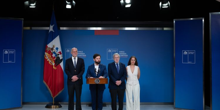 Presidente Boric realiza declaración desde el Palacio de La Moneda