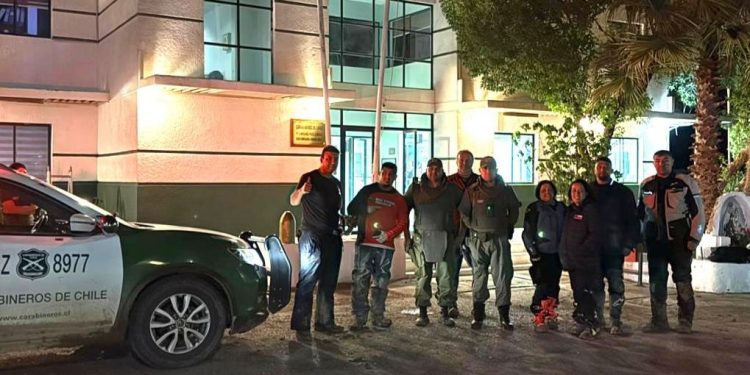 Oportuna acción de Carabineros permite rescatar a turistas aislados en la Ruta A-555