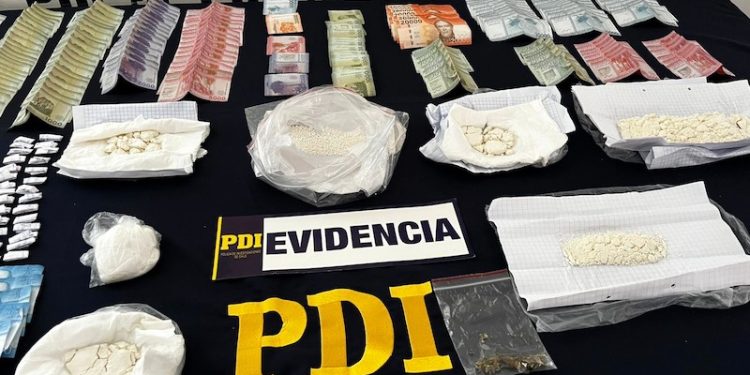 PDI desarticuló cuatro puntos de venta de drogas