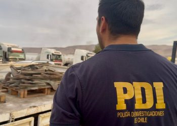 PDI incautó más de 10 toneladas de cobre y plomo escondidos entre la carga de un camión en Valle de Lluta