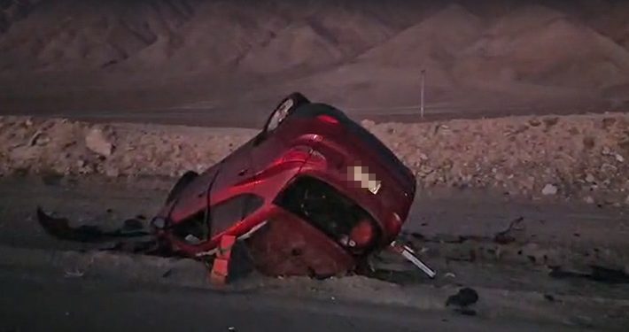 Tres muertos y una herida de gravedad en choque frontal en Ruta 1, sector de Mejillones