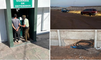 Carabineros detuvo a ladrón de cables de cobre en sector de Patillos