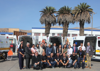 Estrenan 4 modernas ambulancias adquiridas con fondos regionales para el Hospital Dr. Juan Noé