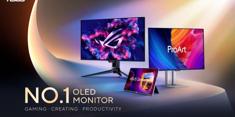 La elección Nº 1 de los usuarios de monitores OLED: ASUS lidera la categoría como líder global en participación de mercado