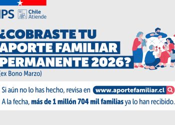 ¿Cobraste tu Aporte Familiar Permanente? Si aún no lo has hecho, revisa en www.aportefamiliar.cl