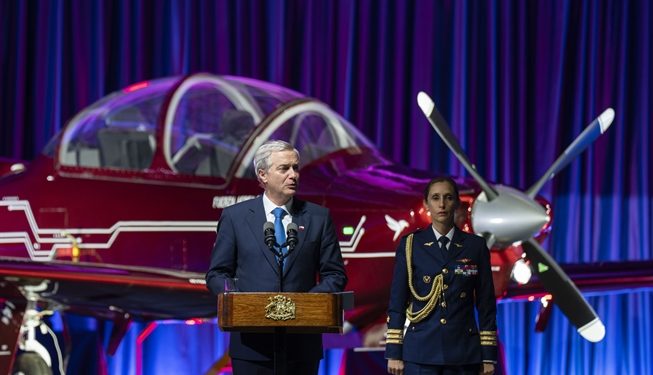 Presidente Kast presenta nuevo avión T-40 NEWEN de ENAER