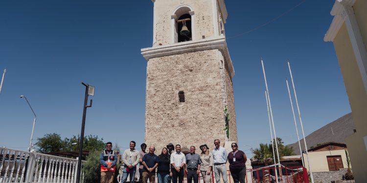 Gobierno Regional impulsa acciones para resguardar el Campanario y la Iglesia de San Lorenzo de Tarapacá