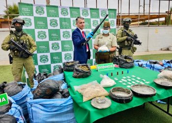 Región de Antofagasta totaliza 21,7 toneladas de drogas incautadas, con un alza de 304% respecto a 2025