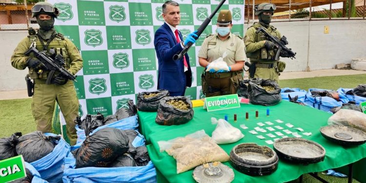 Región de Antofagasta totaliza 21,7 toneladas de drogas incautadas, con un alza de 304% respecto a 2025