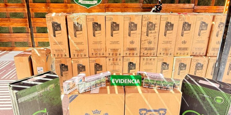 Detención por contrabando de mercancías en Ruta A 65 sector fronterizo