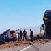 Choque de bus y camión en la ruta B-24 (entre Calama y Tocopilla): Dos muertos y 15 heridos