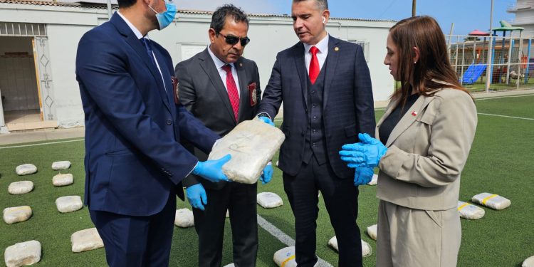 Despliegue operativo permite incautar 345 kilos de cannabis que estaban ocultos en plena pampa