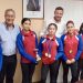 Martina Flores Campeona Nacional de Gimnasia Artística recibió saludo del seremi Felipe Pérez