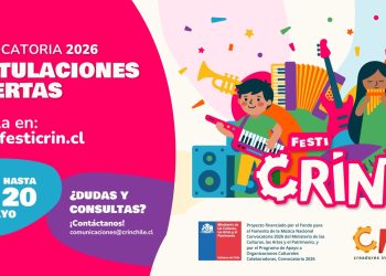 FestiCRIN 2026 inicia búsqueda de artistas: abre convocatoria para el festival de música infantil más grande de Chile