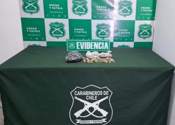 Carabineros incauta más de un kilo de pasta base durante fiscalización vehicular