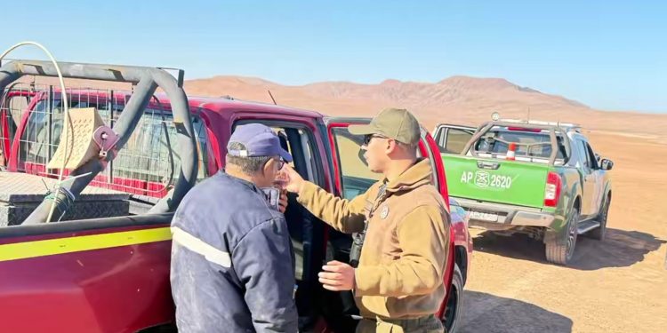 Carabineros rescató a hombre que se extravió en el sector de Caleta Buena