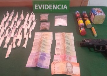 Carabineros incautó drogas, fuegos artificiales y pistola de aire comprimido en Pozo Almonte