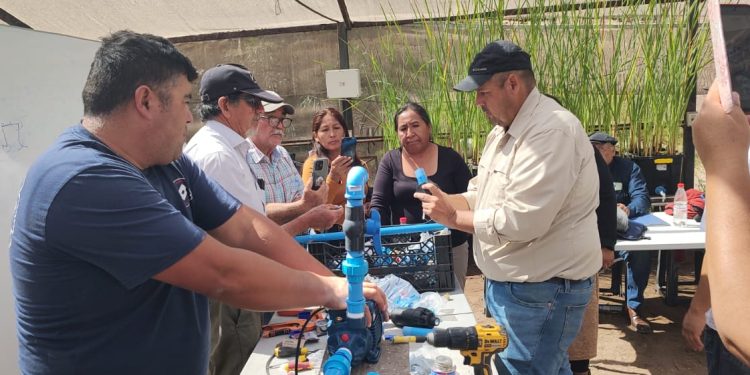 LabAncestral capacita a agricultores del Tamarugal en riego automatizado