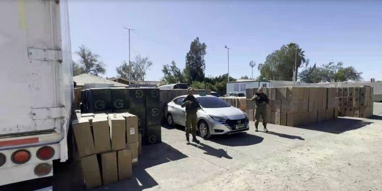 Carabineros incauta más de 568 mil cajetillas de cigarrillos en Pozo Almonte