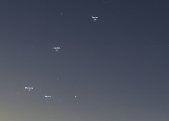 Desfile planetario de Mercurio, Venus, Júpiter y la Luna: un espectáculo visible desde Chile