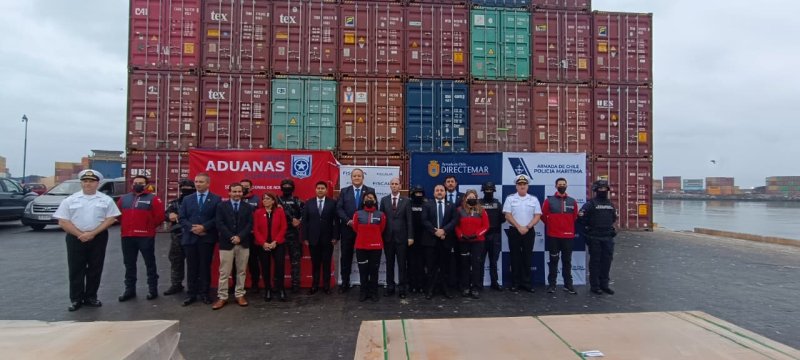 Fiscalía, Policía Marítima y Aduana registran histórica incautación de más de mil toneladas de carga contaminada con drogas en puertos nacionales