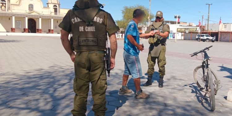 Ronda focalizada de Carabineros en la Provincia del Tamarugal deja cinco detenidos