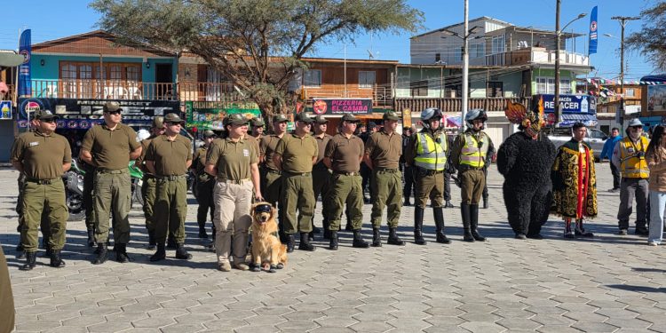 Carabineros realiza servicios preventivos en La Tirana