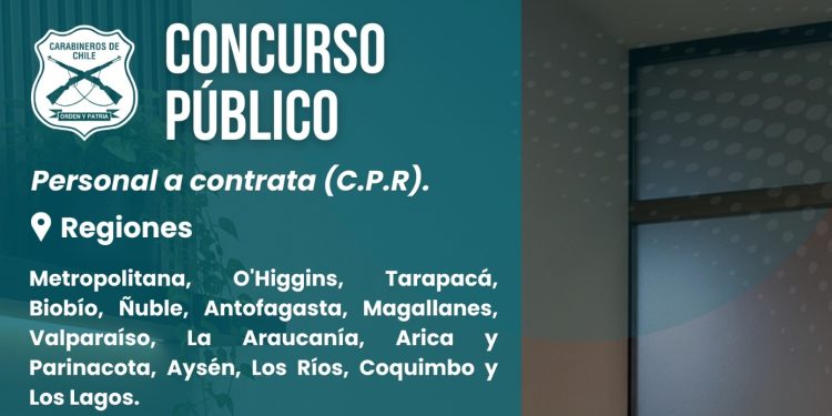 Carabineros abre 59 vacantes para personal civil a nivel nacional: postulación hasta el 12 de julio