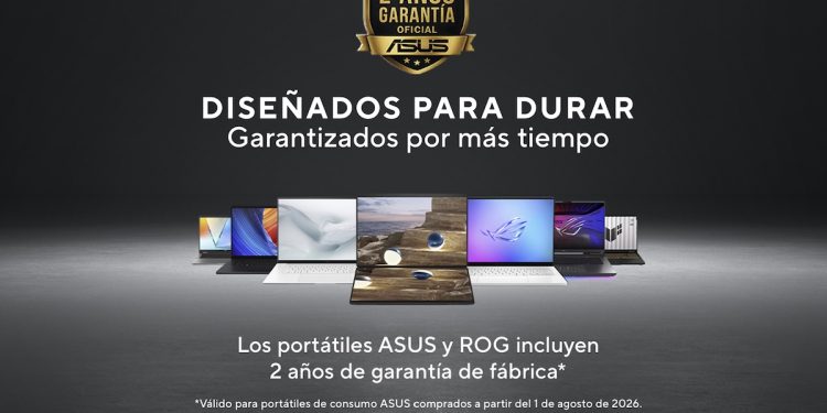 ASUS refuerza su compromiso con la calidad e incrementa a 2 años la garantía estándar en sus laptops de consumo