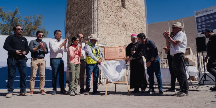 A días del inicio de la Fiesta de San Lorenzo, entregan obras de emergencia para resguardar su histórico campanario