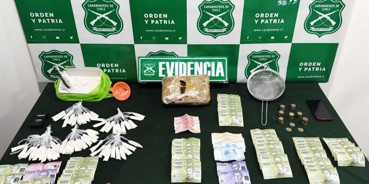 Carabineros decomisa durante patrullaje preventivo más de un kilo de droga en Alto Hospicio