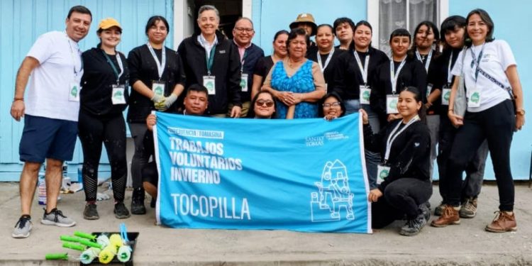 Tomasinos de Iquique y Antofagasta mejoraron viviendas y espacios comunitarios en Tocopilla