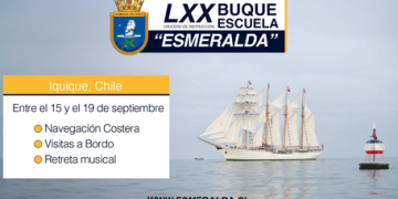 Buque Escuela Esmeralda ya está en Iquique / Mañana comienza sus actividades oficiales
