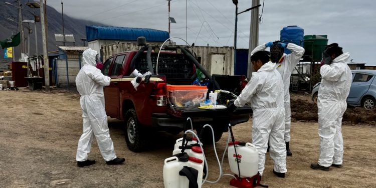 SEREMI de Salud realizó fumigación preventiva en avanzada Aduanera El Loa