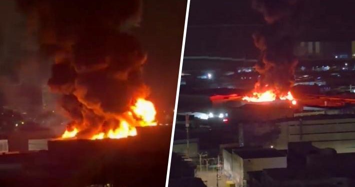 Bomberos cumple 12 horas combatiendo fuego en Zofri