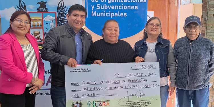 Entregan subvenciones a 22 organizaciones de Huara