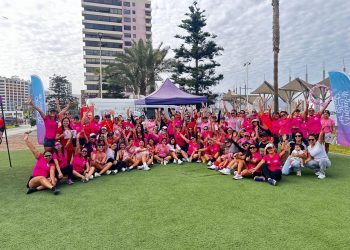 Amigas en Movimiento realizaron jornada deportiva en el Mes de la Prevención del Cáncer de Mama