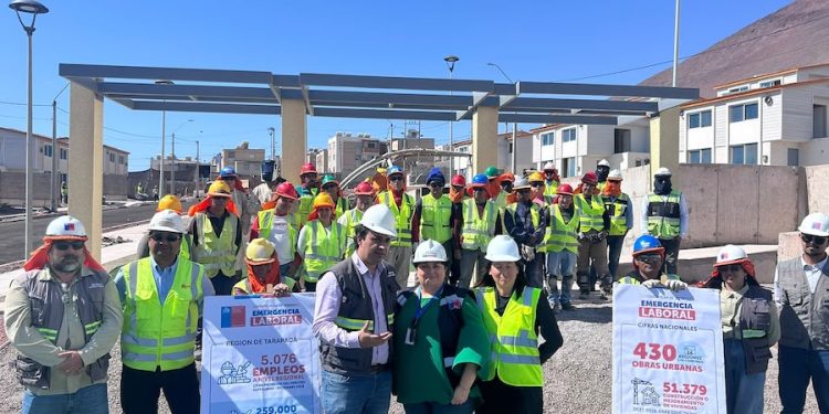 Plan de Emergencia Laboral: Minvu proyecta llegar a 5.076 empleos creados el último cuatrimestre de 2026 en Tarapacá