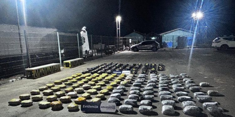 Aduana incauta 266 kilos de marihuana en El Loa