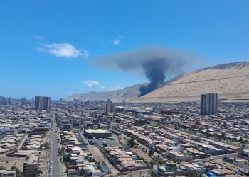Incendio en el galpón 8 de la manzana 21 de la Zona Franca